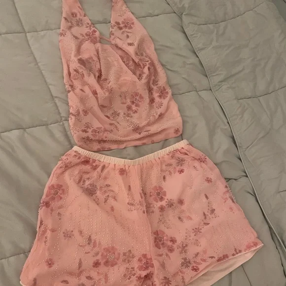 Pink sequin set - Picture 1 of 3